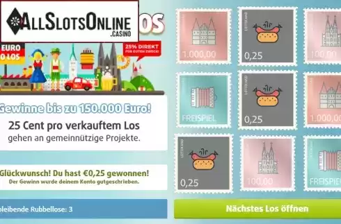 Win screen. Deutschlandlos from Gluck Games