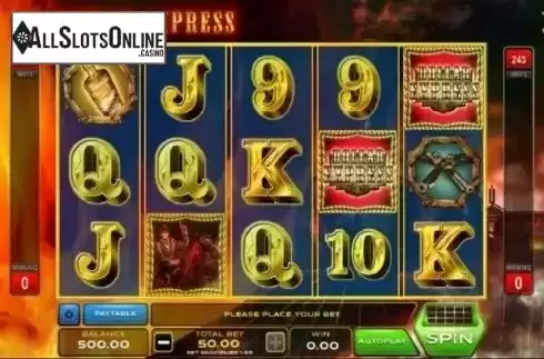 Reel Screen. Dollar Express from Xplosive Slots Group