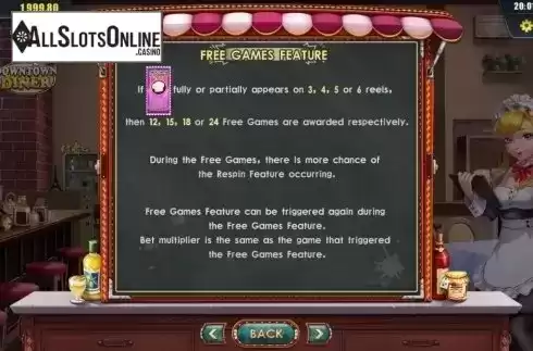Game Rules. Downtown Diner from Dream Tech