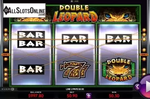 Win screen 1. Double Leopard from Everi