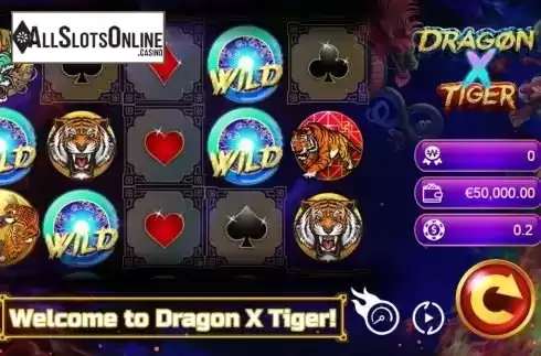 Reel Screen. Dragon X Tiger from Manna Play