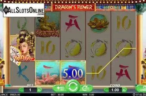 Win screen 2. Dragon's Flower from 7mojos