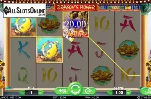 Win screen 3. Dragon's Flower from 7mojos