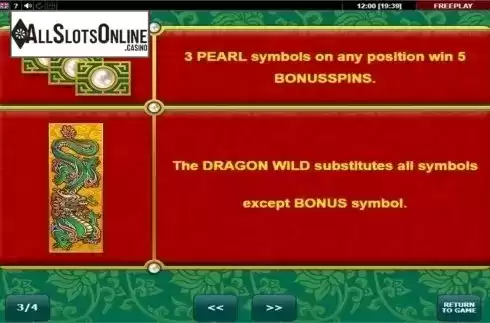 Screen4. Dragon's Pearl (Amatic) from Amatic Industries