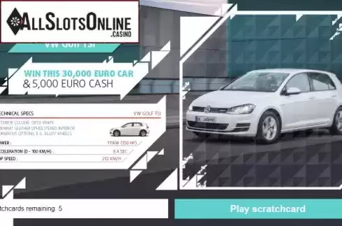 Game screen. Dream Car Golf from Gluck Games