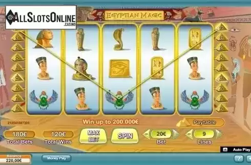 Screen 2. Egyptian Magic from NeoGames