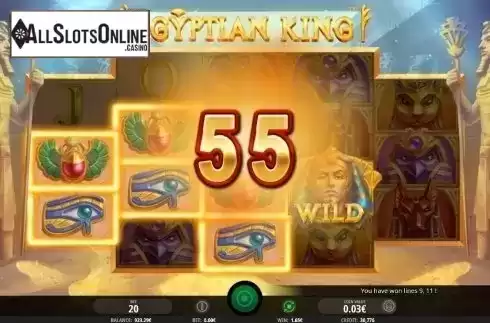 Win Screen 3. Egyptian King from iSoftBet