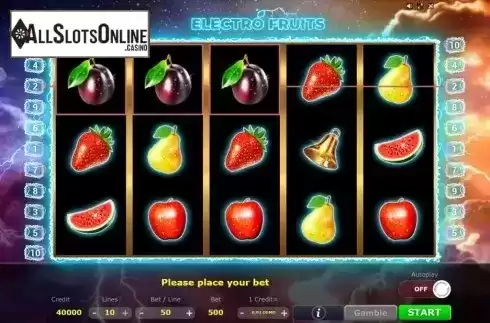 Win Screen 2. Electro Fruits from Five Men Games
