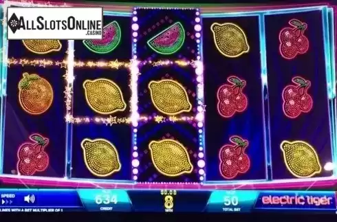 Win Screen . Electric Tiger from IGT