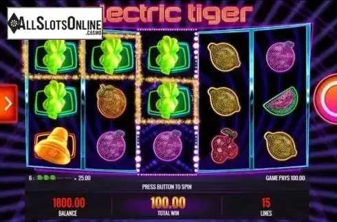 Win Screen 3. Electric Tiger from IGT