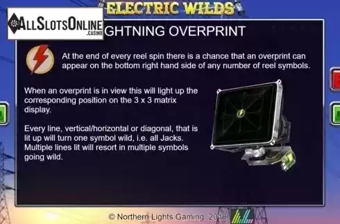Info 1. Electric Wilds from Northern Lights Gaming