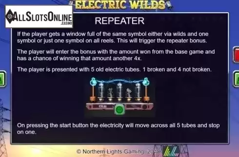 Info 3. Electric Wilds from Northern Lights Gaming