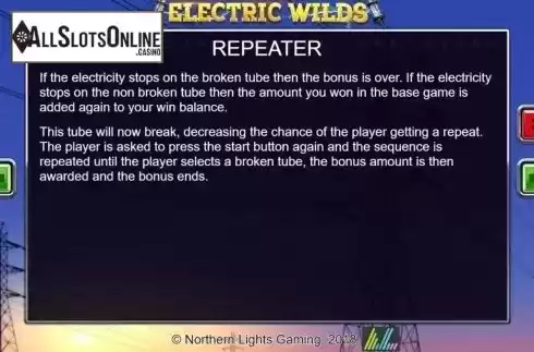 Info 4. Electric Wilds from Northern Lights Gaming