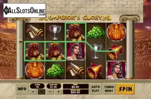 Win Screen 2. Emperors Glory from Xplosive Slots Group