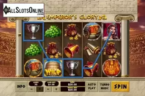 Win Screen 3. Emperors Glory from Xplosive Slots Group