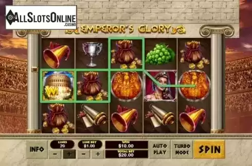 Win Screen 4. Emperors Glory from Xplosive Slots Group