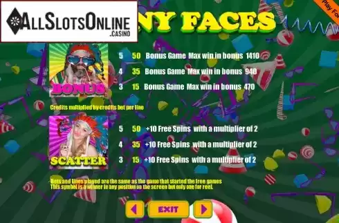 Screen6. Funny Faces (9)  from Portomaso Gaming