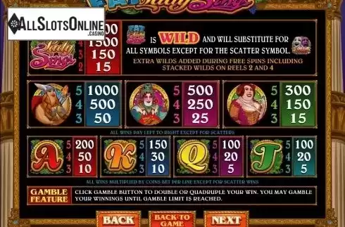 Screen3. Fat Lady Sings from Microgaming