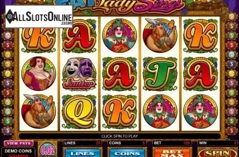 Screen5. Fat Lady Sings from Microgaming