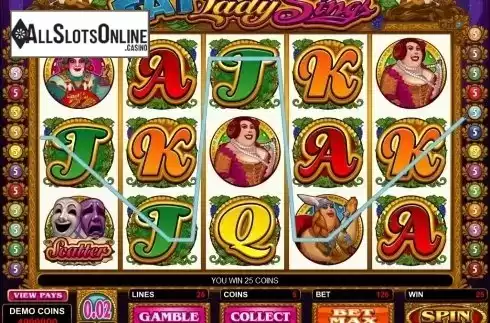 Screen6. Fat Lady Sings from Microgaming