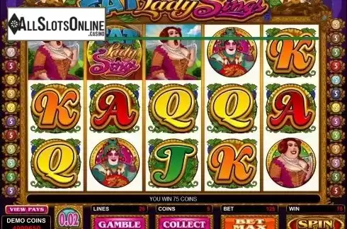 Screen7. Fat Lady Sings from Microgaming
