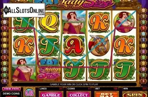 Screen8. Fat Lady Sings from Microgaming