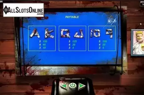 Paytable 3. Father & Zombies from Spadegaming