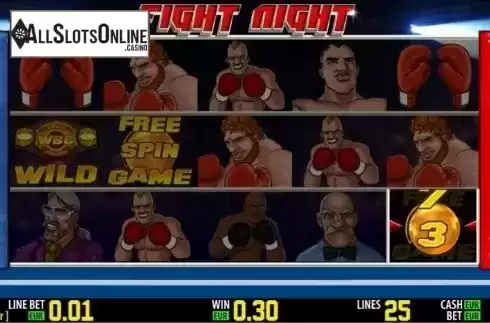 Free spins. Fight Night HD from World Match