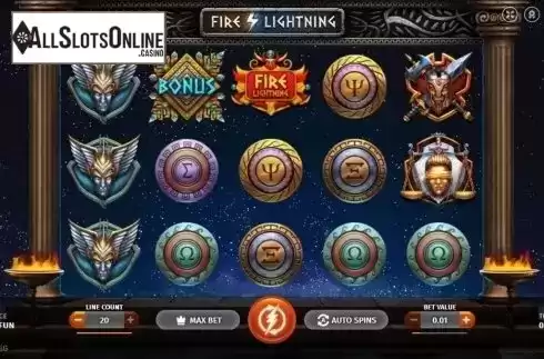 Game Workflow screen. Fire Lightning from BGAMING