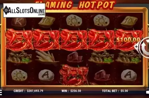Screen4. Flaming Hotpot from Slot Factory