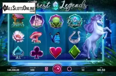 Reel Screen. Crystal Unicorn from Caleta Gaming