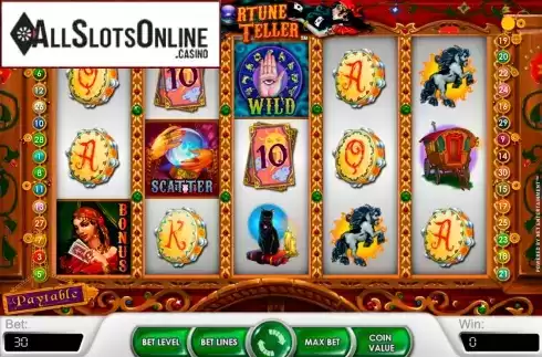 Game Workflow screen. Fortune Teller (NetEnt) from NetEnt