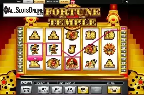 Win Screen 2. Fortune Temple from Gamesys