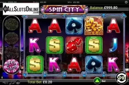 Screen 1. Free Spin City from Betdigital