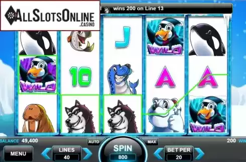 Win Screen 1. Frozen Arctic from Spin Games