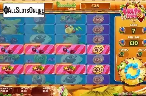 Win Screen. Fruit Punch Up from Gluck Games