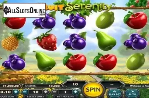 Reel Screen. Fruit Serenity from Nucleus Gaming