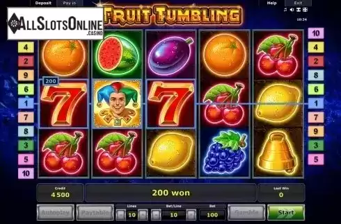 Win Screen 2. Fruit Tumbling from Greentube