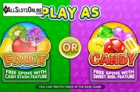 Screen 1. Fruit vs Candy from Microgaming