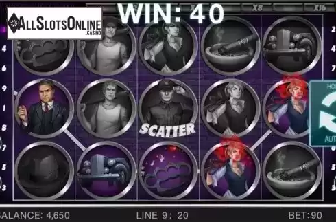 Screen 4. Gangster's Slot from Spinomenal