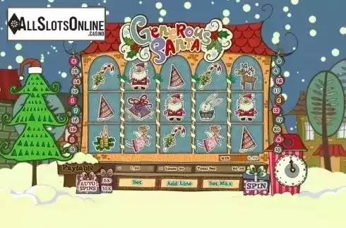 Game Workflow screen. Generous Santa from GamesOS