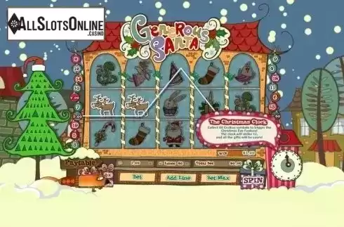 Win Screen . Generous Santa from GamesOS
