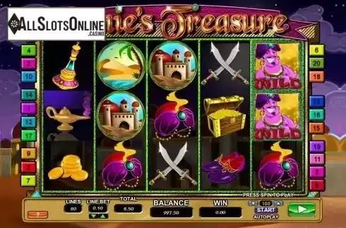 Reels. Genie's Treasure (2by2) from 2by2 Gaming