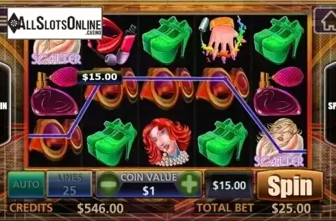 Win screen. Glamour World from MultiSlot