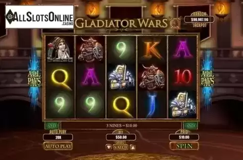 Win Screen. Gladiator Wars from RTG