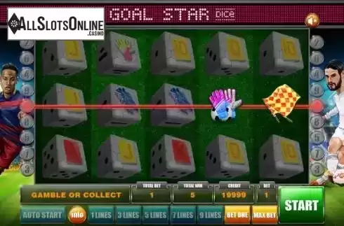 Win screen. Goal Star Dice from Mancala Gaming