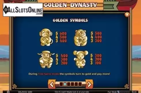 Screen3. Golden Dynasty from Spinomenal