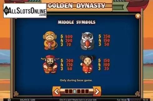 Screen4. Golden Dynasty from Spinomenal