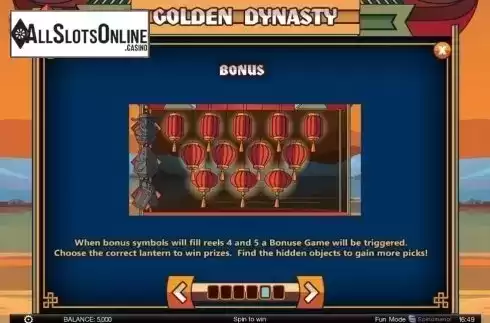 Screen6. Golden Dynasty from Spinomenal