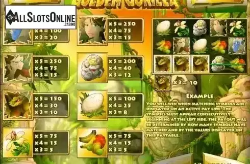 Screen2. Golden Gorilla from Rival Gaming